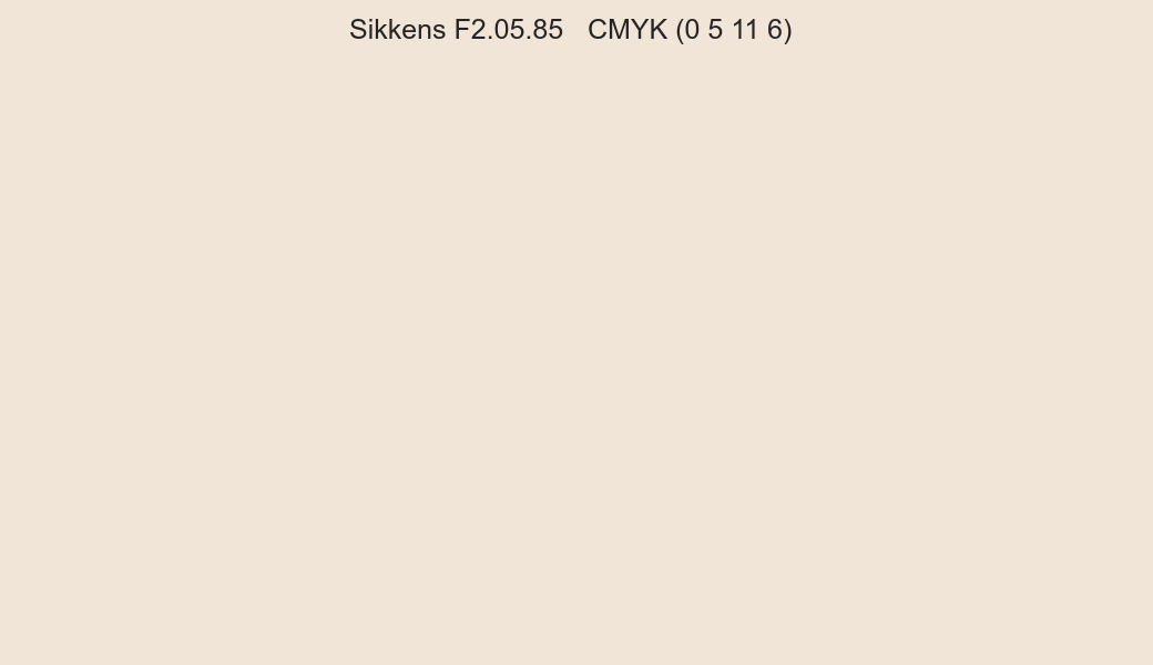 Color Sikkens F2.05.85 to CMYK (0 5 11 6) converter Color Sikkens F2.05.85 to CMYK (0 5 11 6) converter