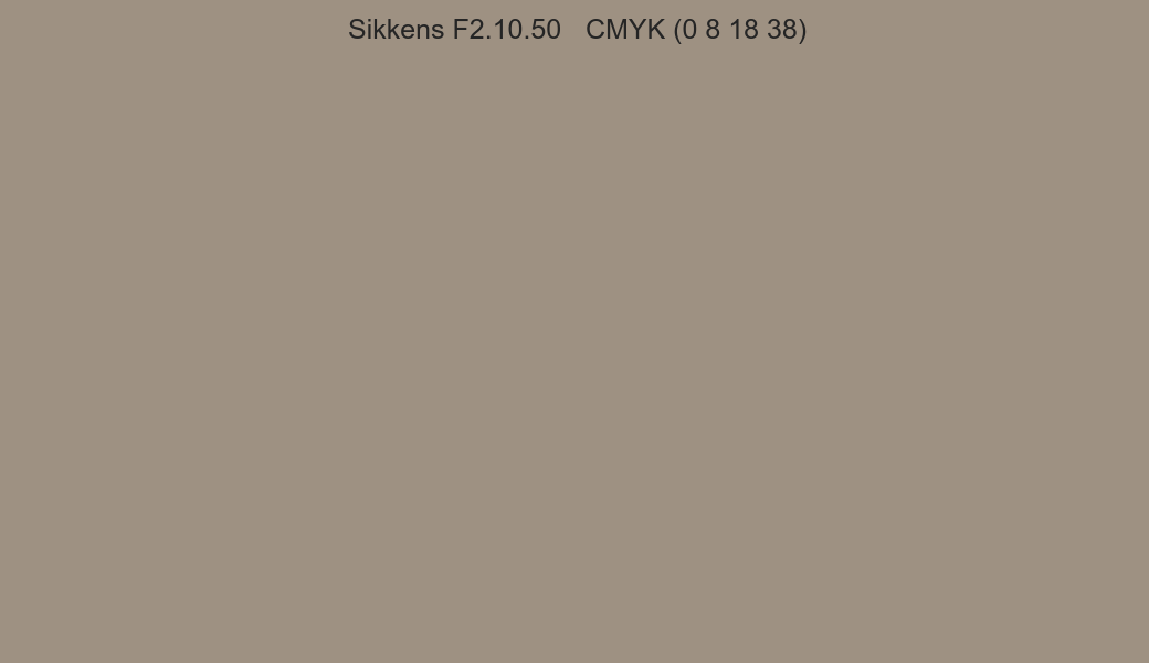 Color Sikkens F2.10.50 to CMYK (0 8 18 38) converter Color Sikkens F2.10.50 to CMYK (0 8 18 38) converter