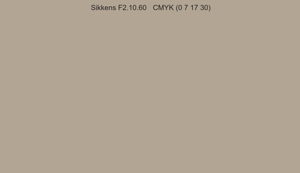 Color Sikkens F2.10.60 to CMYK (0 7 17 30) converter Color Sikkens F2.10.60 to CMYK (0 7 17 30) converter