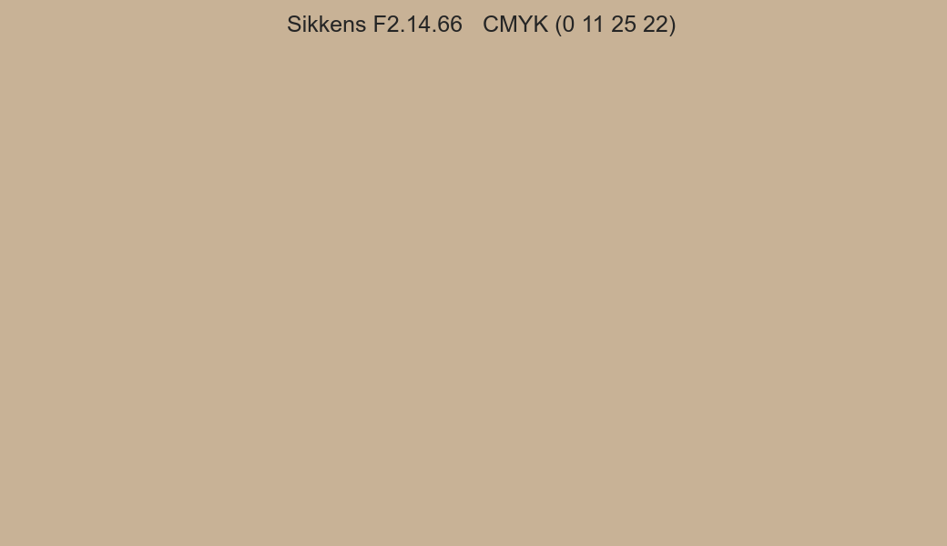 Color Sikkens F2.14.66 to CMYK (0 11 25 22) converter Color Sikkens F2.14.66 to CMYK (0 11 25 22) converter