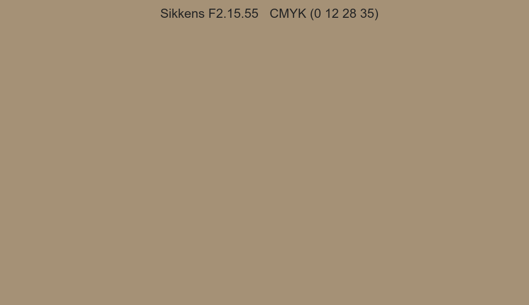 Color Sikkens F2.15.55 to CMYK (0 12 28 35) converter Color Sikkens F2.15.55 to CMYK (0 12 28 35) converter