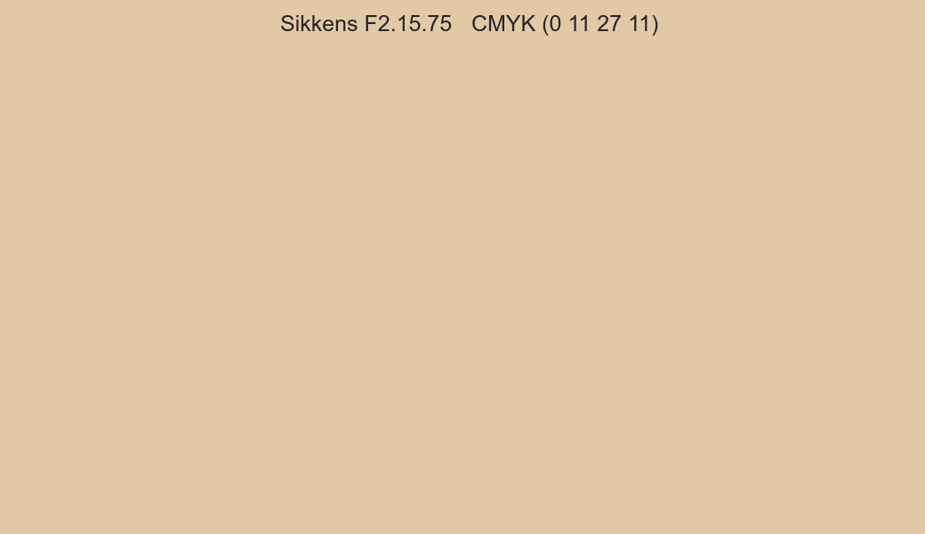 Color Sikkens F2.15.75 to CMYK (0 11 27 11) converter Color Sikkens F2.15.75 to CMYK (0 11 27 11) converter