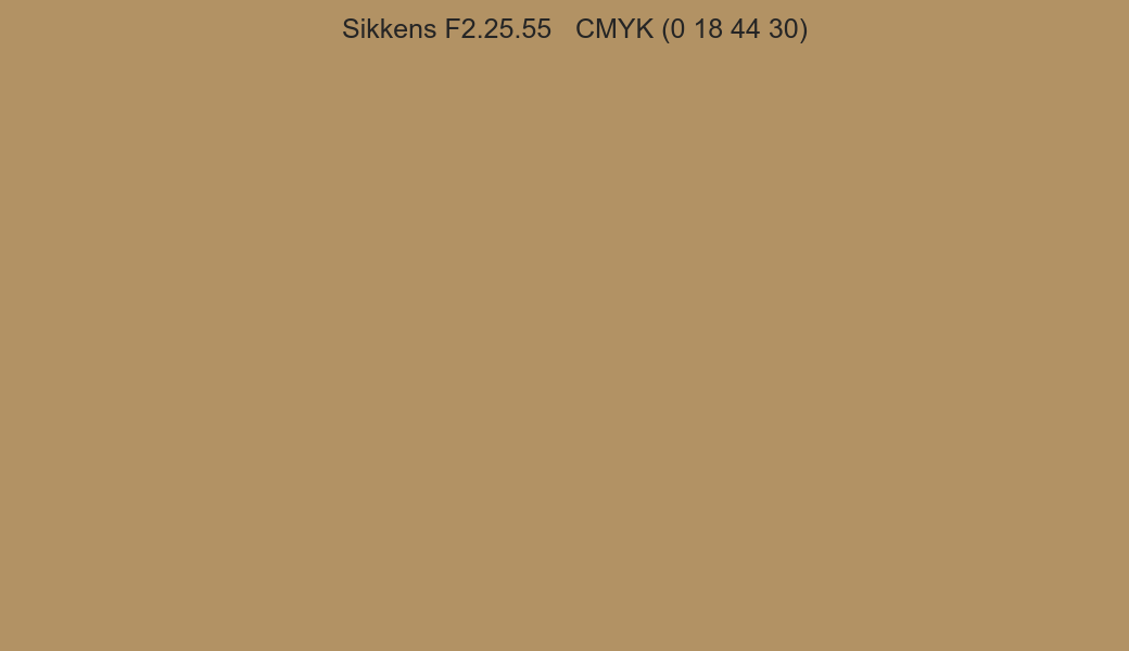 Color Sikkens F2.25.55 to CMYK (0 18 44 30) converter Color Sikkens F2.25.55 to CMYK (0 18 44 30) converter