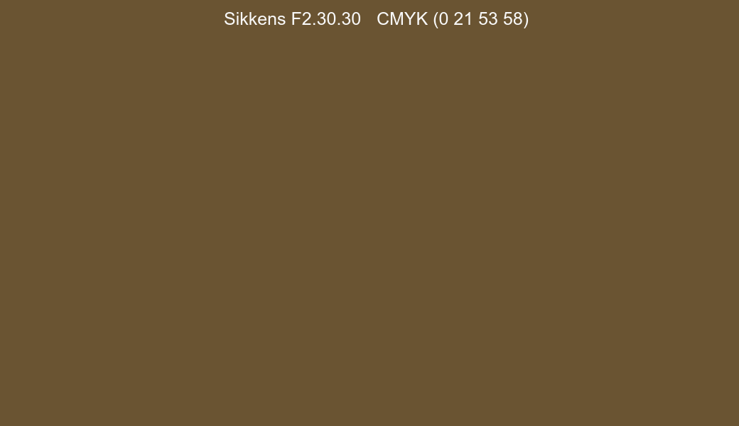 Color Sikkens F2.30.30 to CMYK (0 21 53 58) converter Color Sikkens F2.30.30 to CMYK (0 21 53 58) converter