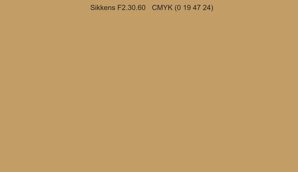 Color Sikkens F2.30.60 to CMYK (0 19 47 24) converter Color Sikkens F2.30.60 to CMYK (0 19 47 24) converter