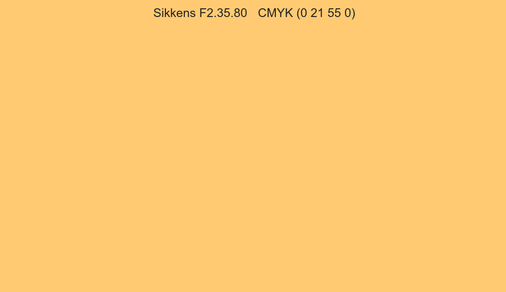 Color Sikkens F2.35.80 to CMYK (0 21 55 0) converter Color Sikkens F2.35.80 to CMYK (0 21 55 0) converter