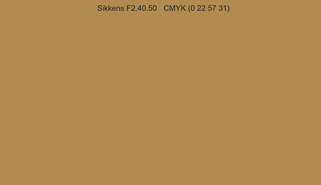 Color Sikkens F2.40.50 to CMYK (0 22 57 31) converter Color Sikkens F2.40.50 to CMYK (0 22 57 31) converter