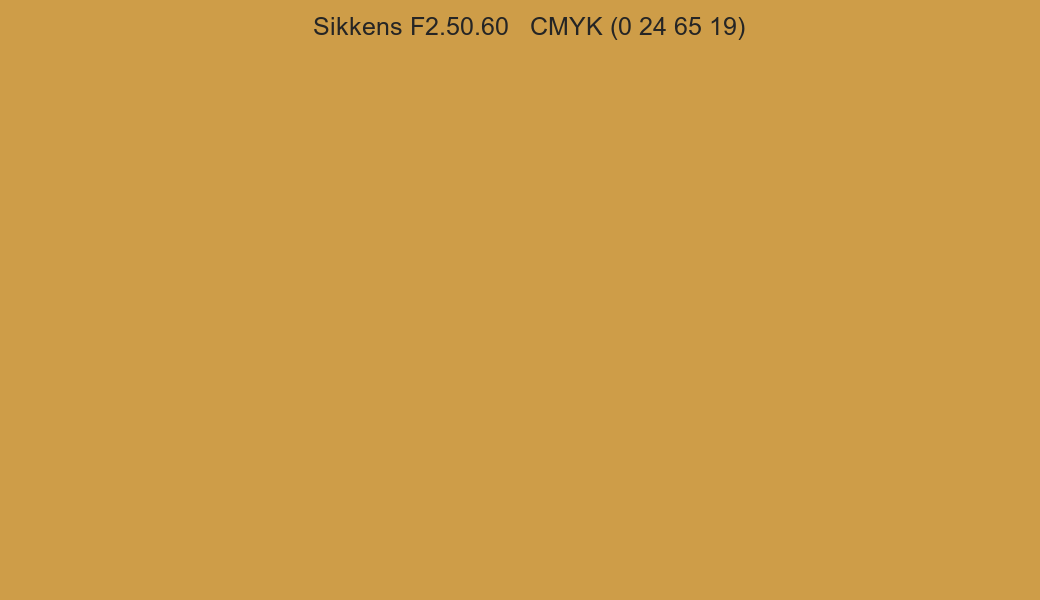 Color Sikkens F2.50.60 to CMYK (0 24 65 19) converter Color Sikkens F2.50.60 to CMYK (0 24 65 19) converter