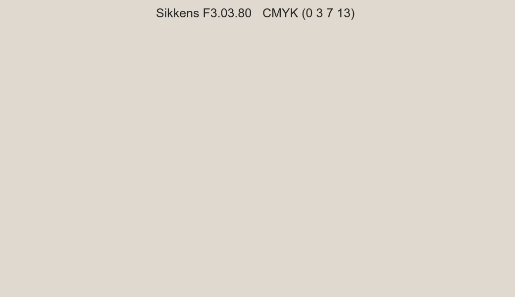 Color Sikkens F3.03.80 to CMYK (0 3 7 13) converter Color Sikkens F3.03.80 to CMYK (0 3 7 13) converter