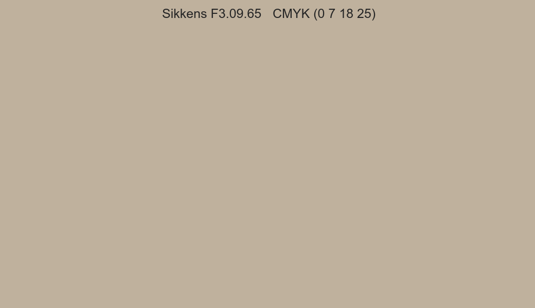 Color Sikkens F3.09.65 to CMYK (0 7 18 25) converter Color Sikkens F3.09.65 to CMYK (0 7 18 25) converter