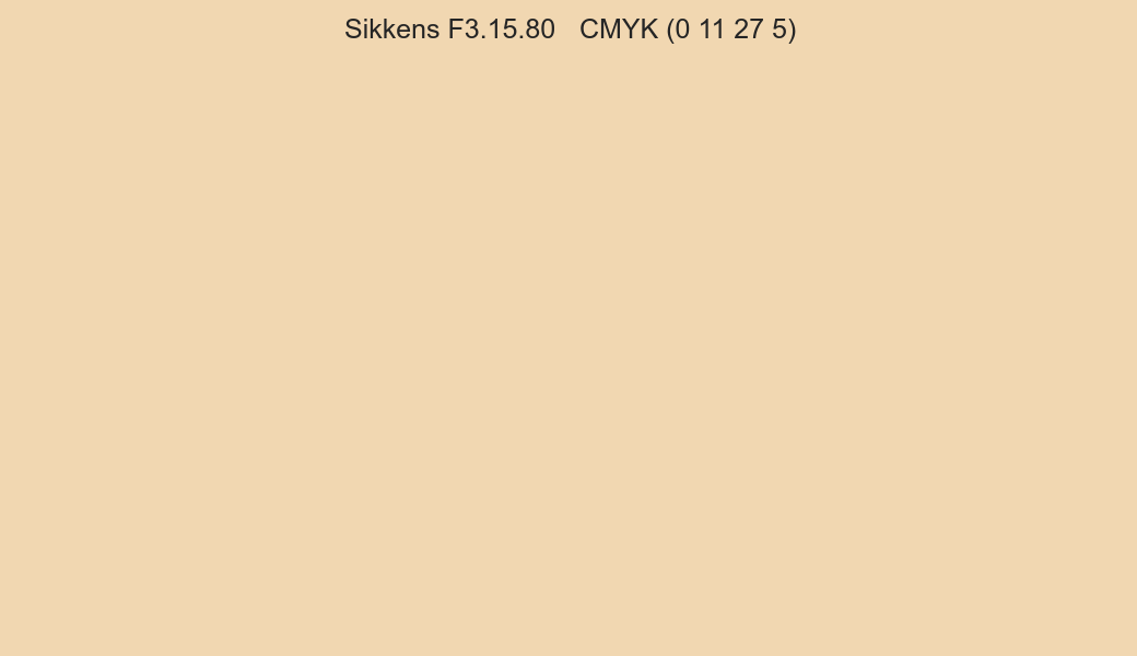 Color Sikkens F3.15.80 to CMYK (0 11 27 5) converter Color Sikkens F3.15.80 to CMYK (0 11 27 5) converter