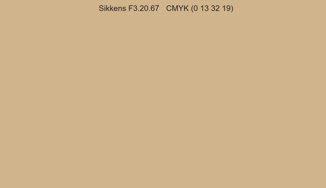 Color Sikkens F3.20.67 to CMYK (0 13 32 19) converter Color Sikkens F3.20.67 to CMYK (0 13 32 19) converter