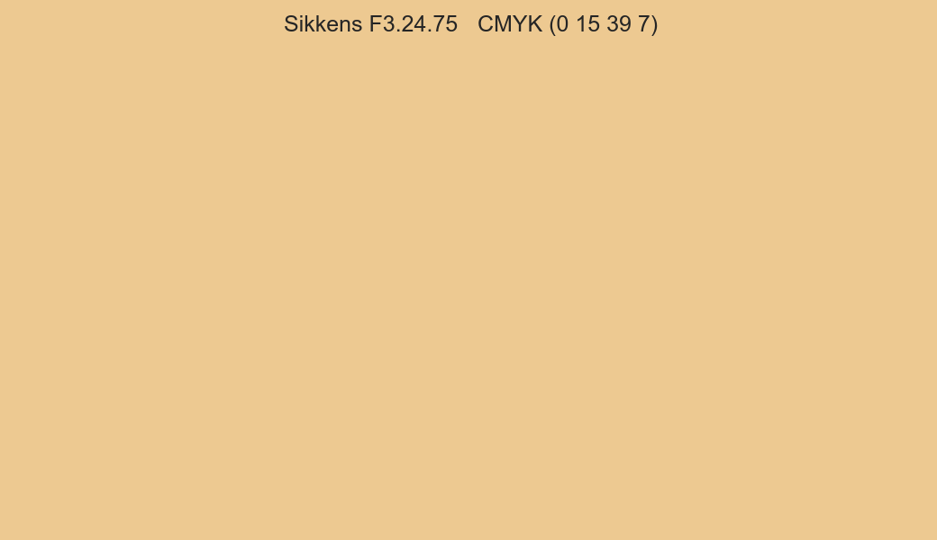 Color Sikkens F3.24.75 to CMYK (0 15 39 7) converter Color Sikkens F3.24.75 to CMYK (0 15 39 7) converter