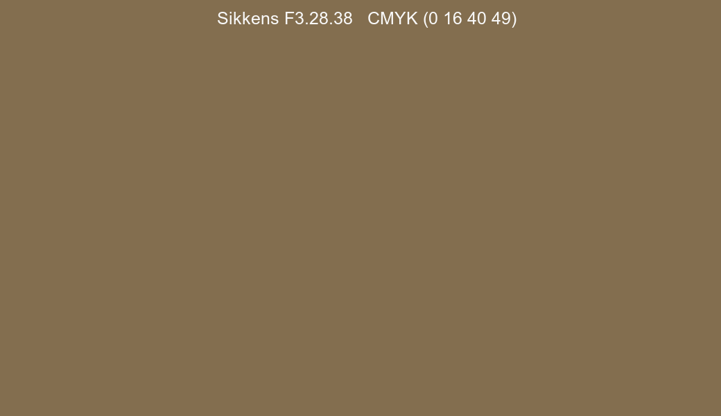 Color Sikkens F3.28.38 to CMYK (0 16 40 49) converter Color Sikkens F3.28.38 to CMYK (0 16 40 49) converter