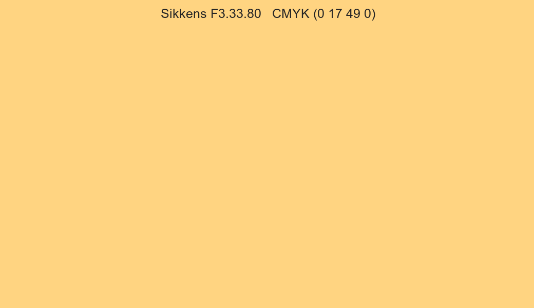 Color Sikkens F3.33.80 to CMYK (0 17 49 0) converter Color Sikkens F3.33.80 to CMYK (0 17 49 0) converter