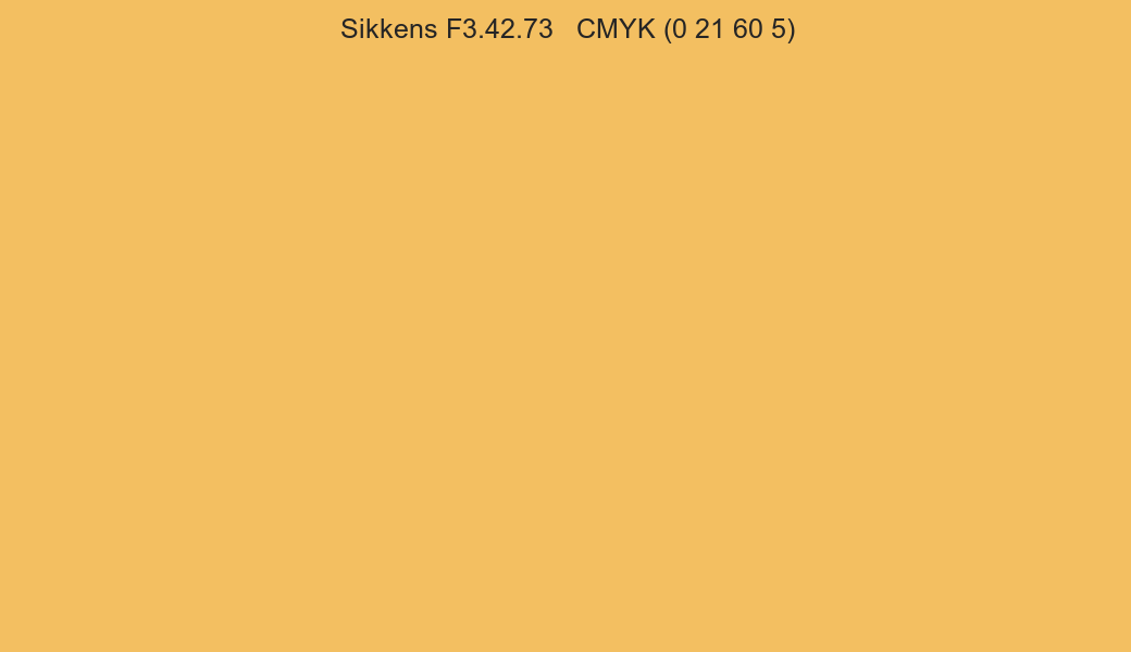 Color Sikkens F3.42.73 to CMYK (0 21 60 5) converter Color Sikkens F3.42.73 to CMYK (0 21 60 5) converter