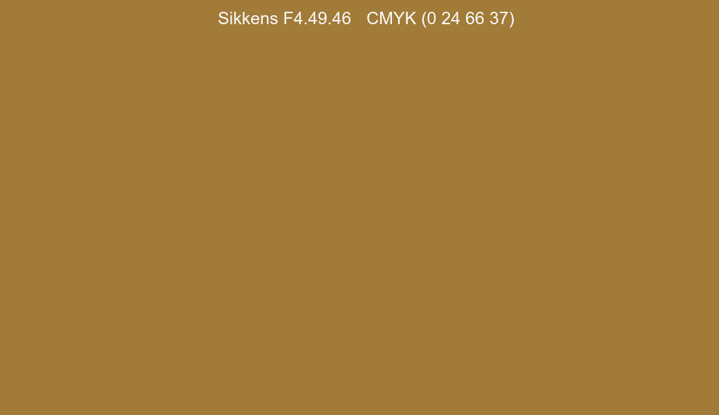 Color Sikkens F4.49.46 to CMYK (0 24 66 37) converter Color Sikkens F4.49.46 to CMYK (0 24 66 37) converter