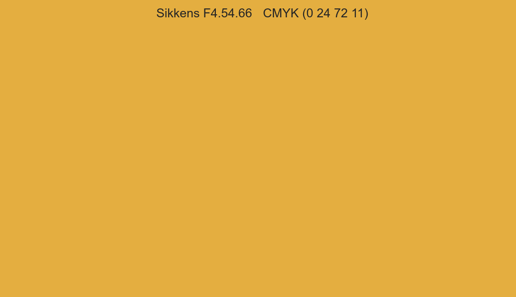 Color Sikkens F4.54.66 to CMYK (0 24 72 11) converter Color Sikkens F4.54.66 to CMYK (0 24 72 11) converter