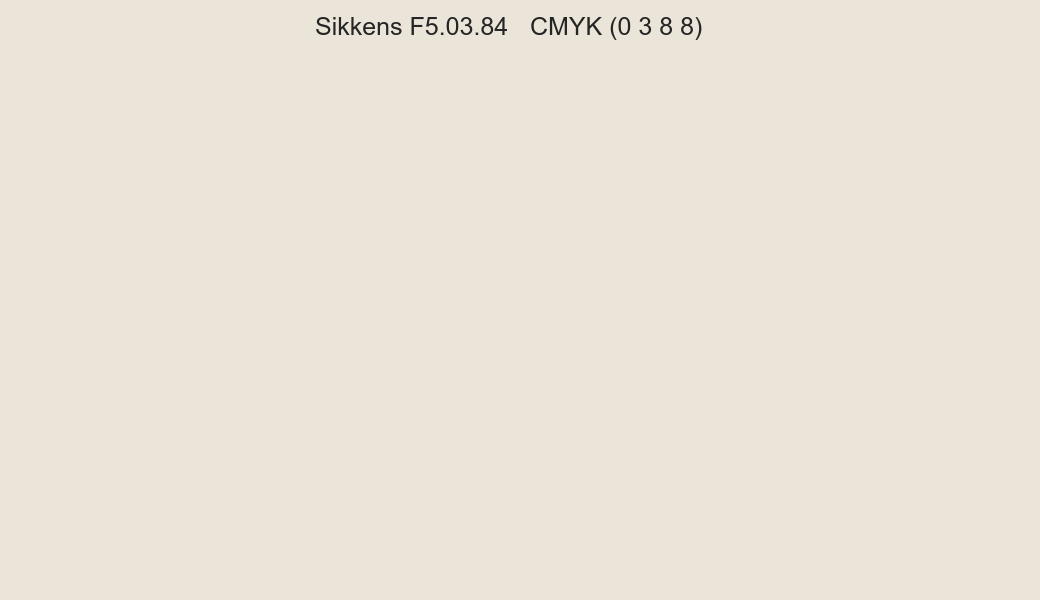 Color Sikkens F5.03.84 to CMYK (0 3 8 8) converter Color Sikkens F5.03.84 to CMYK (0 3 8 8) converter