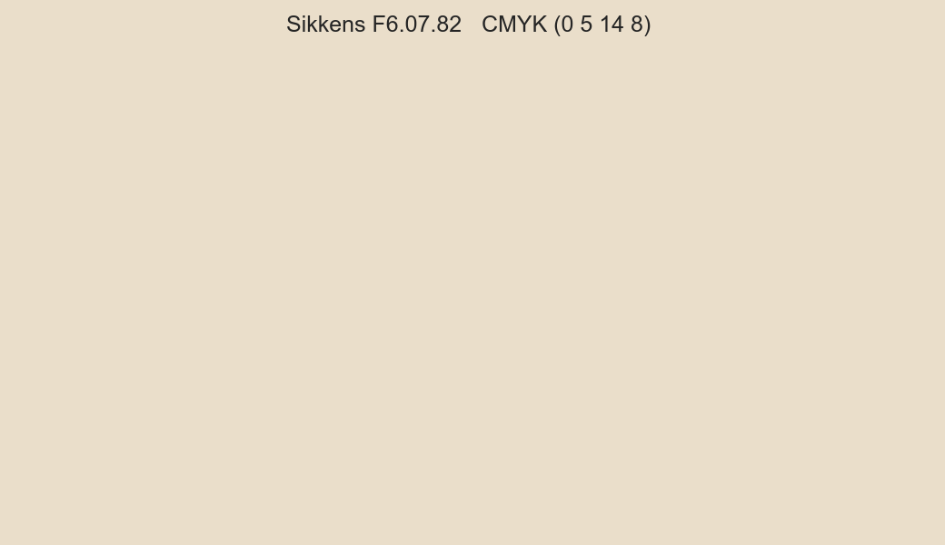 Color Sikkens F6.07.82 to CMYK (0 5 14 8) converter Color Sikkens F6.07.82 to CMYK (0 5 14 8) converter