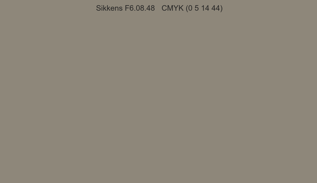 Color Sikkens F6.08.48 to CMYK (0 5 14 44) converter Color Sikkens F6.08.48 to CMYK (0 5 14 44) converter