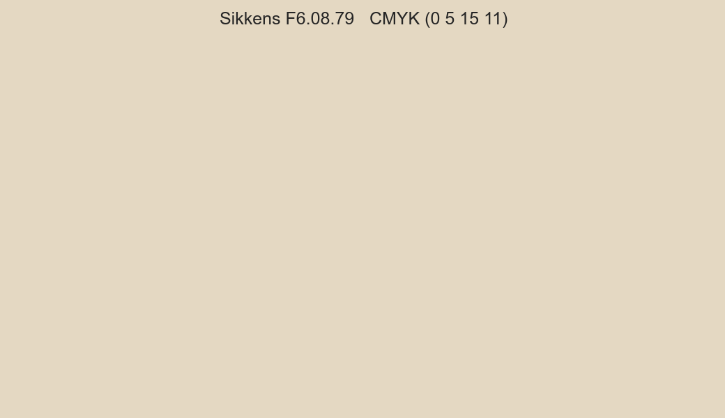 Color Sikkens F6.08.79 to CMYK (0 5 15 11) converter Color Sikkens F6.08.79 to CMYK (0 5 15 11) converter