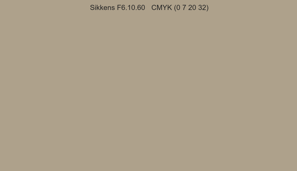 Color Sikkens F6.10.60 to CMYK (0 7 20 32) converter Color Sikkens F6.10.60 to CMYK (0 7 20 32) converter