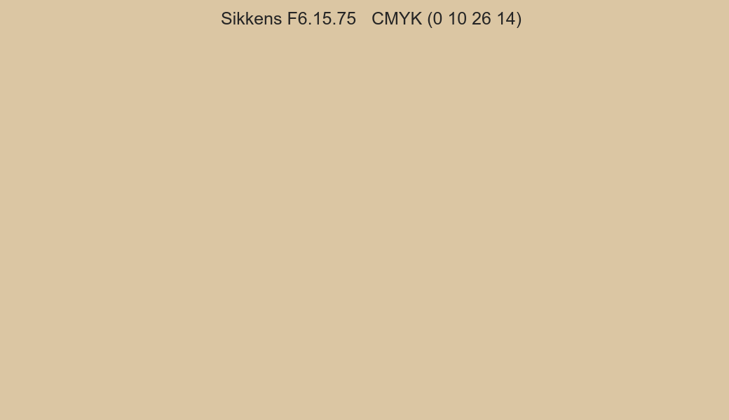 Color Sikkens F6.15.75 to CMYK (0 10 26 14) converter Color Sikkens F6.15.75 to CMYK (0 10 26 14) converter