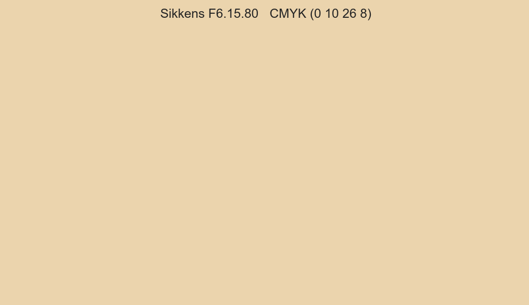 Color Sikkens F6.15.80 to CMYK (0 10 26 8) converter Color Sikkens F6.15.80 to CMYK (0 10 26 8) converter