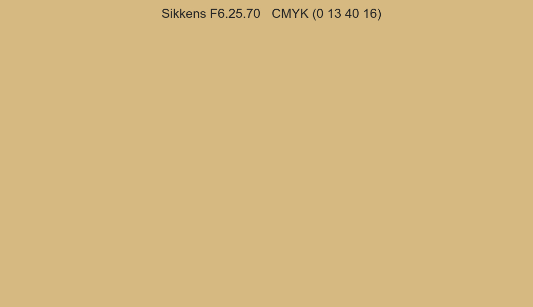 Color Sikkens F6.25.70 to CMYK (0 13 40 16) converter Color Sikkens F6.25.70 to CMYK (0 13 40 16) converter