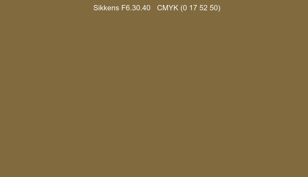 Color Sikkens F6.30.40 to CMYK (0 17 52 50) converter Color Sikkens F6.30.40 to CMYK (0 17 52 50) converter