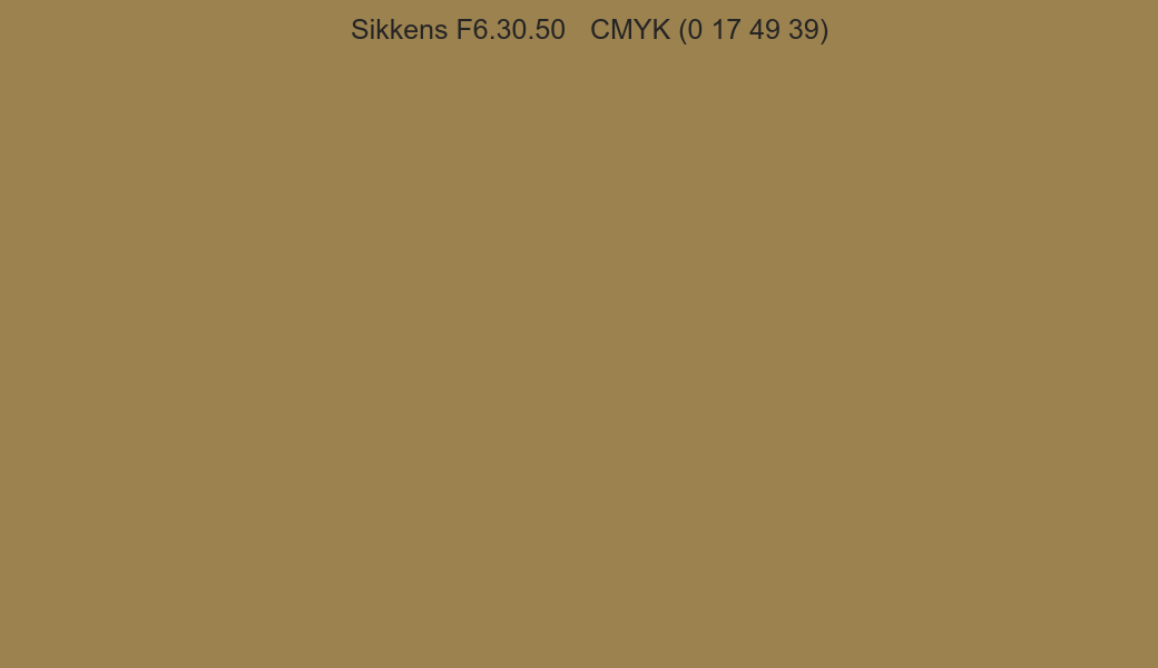 Color Sikkens F6.30.50 to CMYK (0 17 49 39) converter Color Sikkens F6.30.50 to CMYK (0 17 49 39) converter