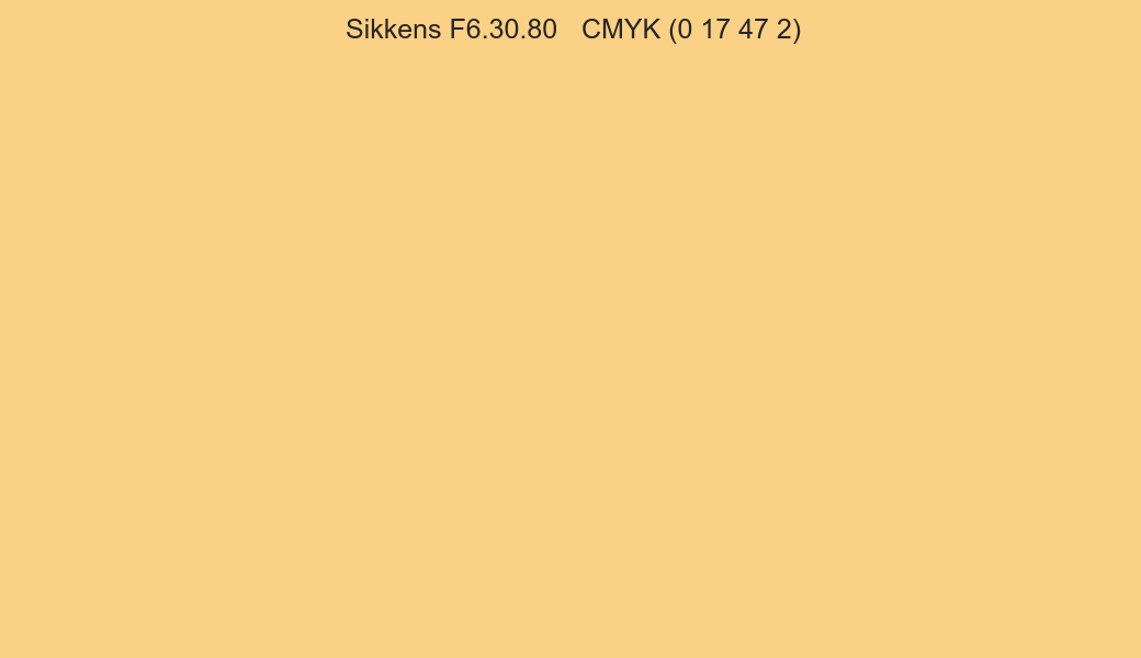Color Sikkens F6.30.80 to CMYK (0 17 47 2) converter Color Sikkens F6.30.80 to CMYK (0 17 47 2) converter