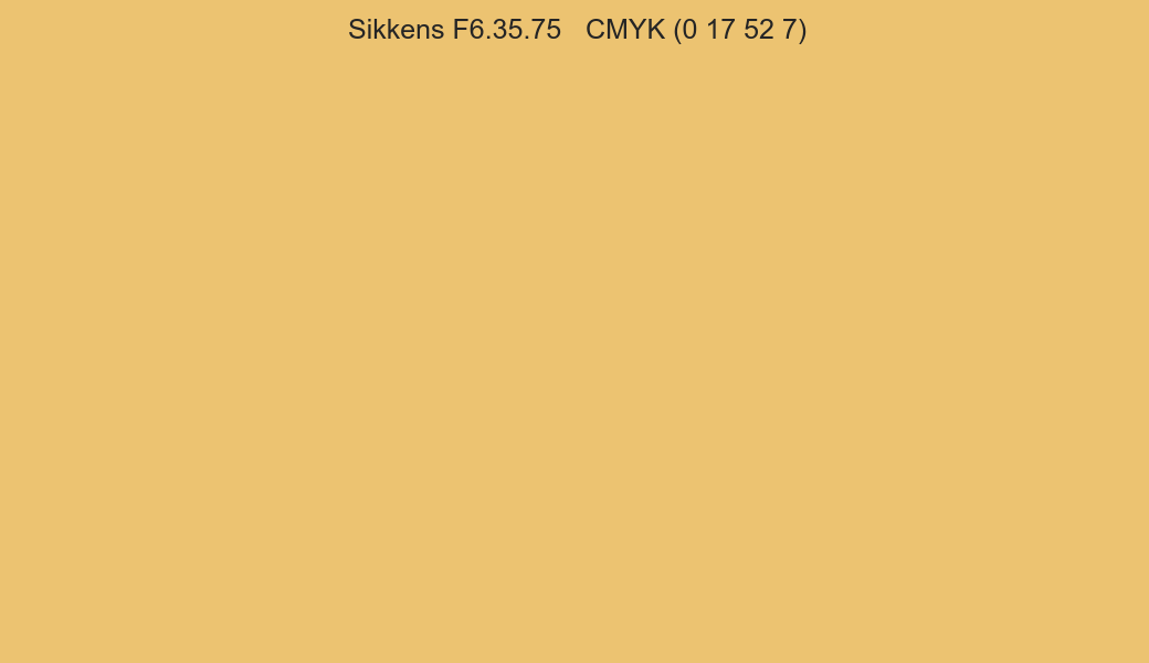 Color Sikkens F6.35.75 to CMYK (0 17 52 7) converter Color Sikkens F6.35.75 to CMYK (0 17 52 7) converter