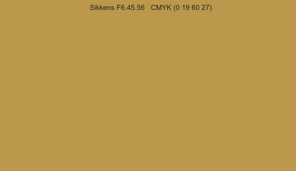 Color Sikkens F6.45.56 to CMYK (0 19 60 27) converter Color Sikkens F6.45.56 to CMYK (0 19 60 27) converter