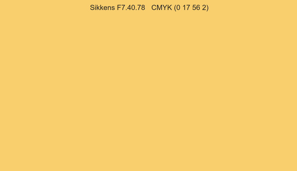 Color Sikkens F7.40.78 to CMYK (0 17 56 2) converter Color Sikkens F7.40.78 to CMYK (0 17 56 2) converter