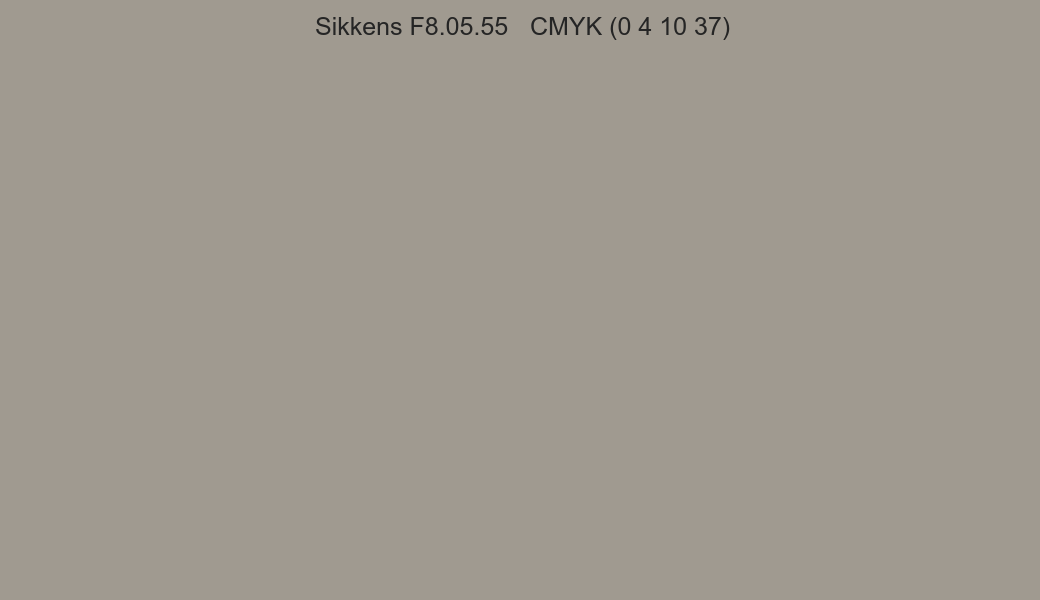 Color Sikkens F8.05.55 to CMYK (0 4 10 37) converter Color Sikkens F8.05.55 to CMYK (0 4 10 37) converter