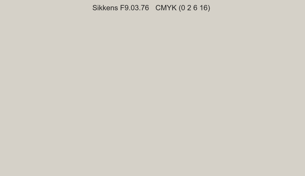 Color Sikkens F9.03.76 to CMYK (0 2 6 16) converter Color Sikkens F9.03.76 to CMYK (0 2 6 16) converter