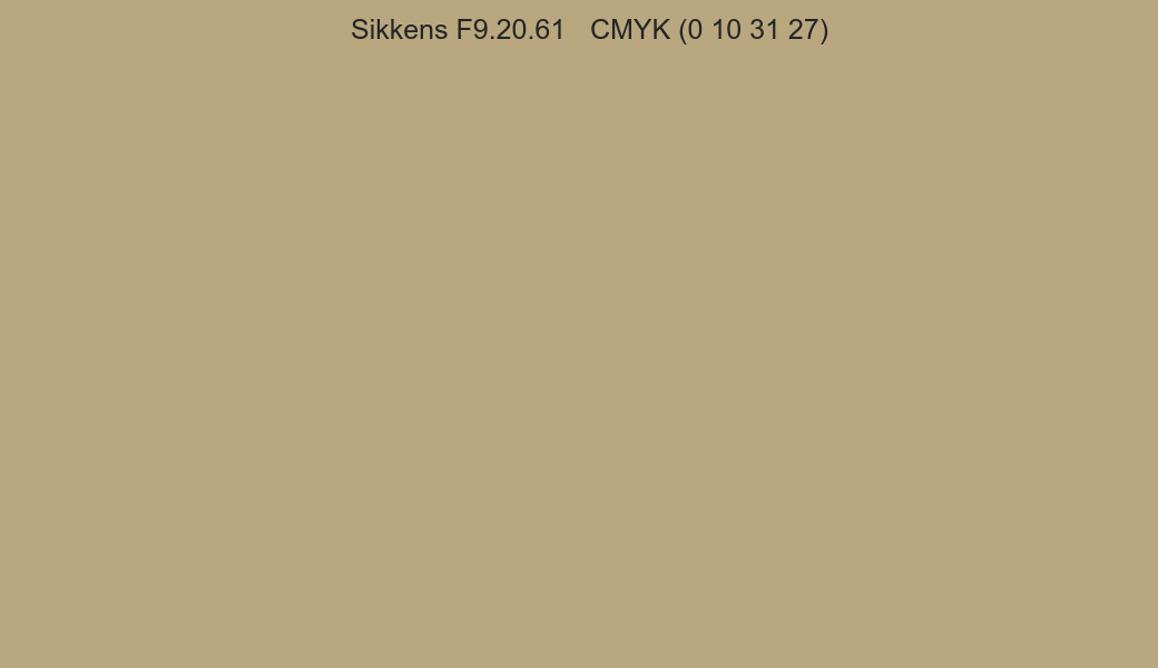 Color Sikkens F9.20.61 to CMYK (0 10 31 27) converter Color Sikkens F9.20.61 to CMYK (0 10 31 27) converter