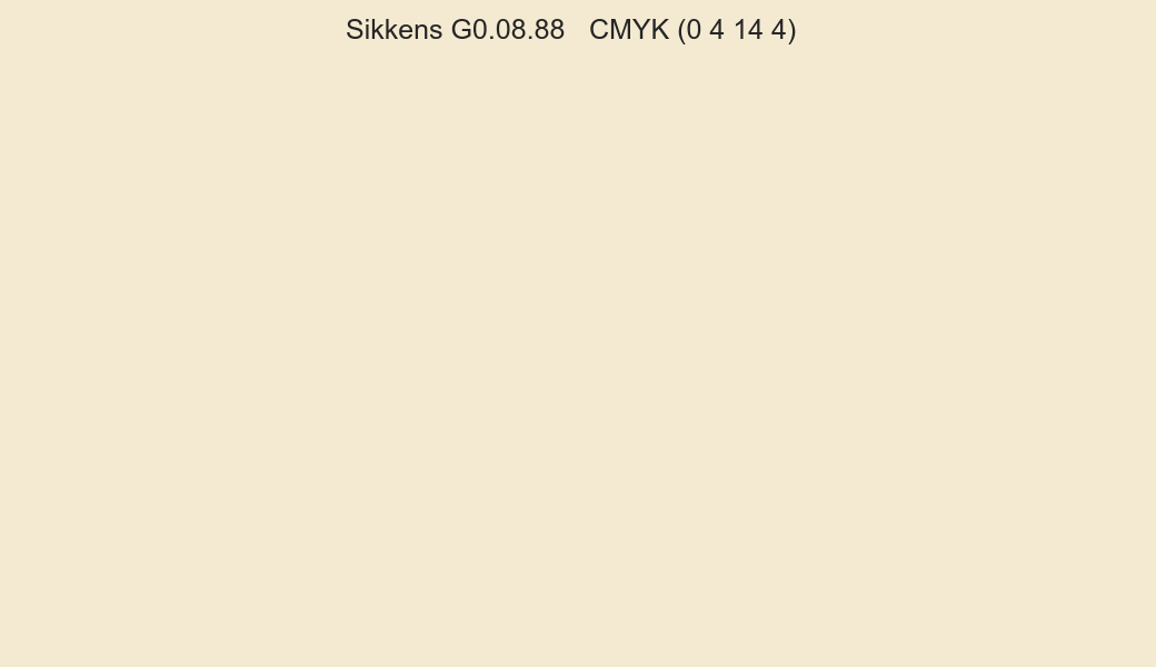 Color Sikkens G0.08.88 to CMYK (0 4 14 4) converter Color Sikkens G0.08.88 to CMYK (0 4 14 4) converter