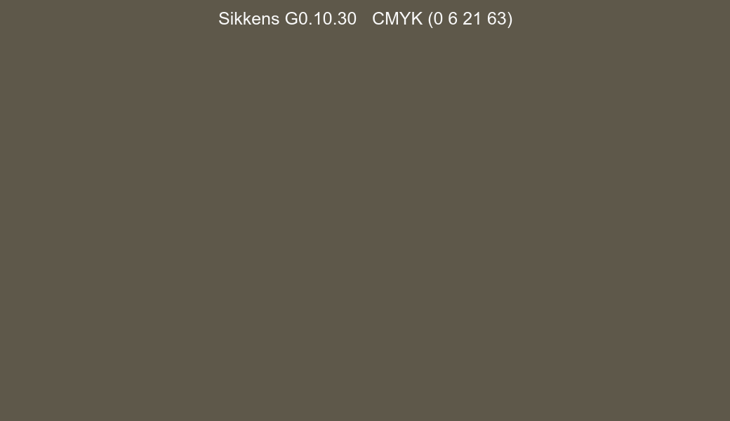 Color Sikkens G0.10.30 to CMYK (0 6 21 63) converter Color Sikkens G0.10.30 to CMYK (0 6 21 63) converter
