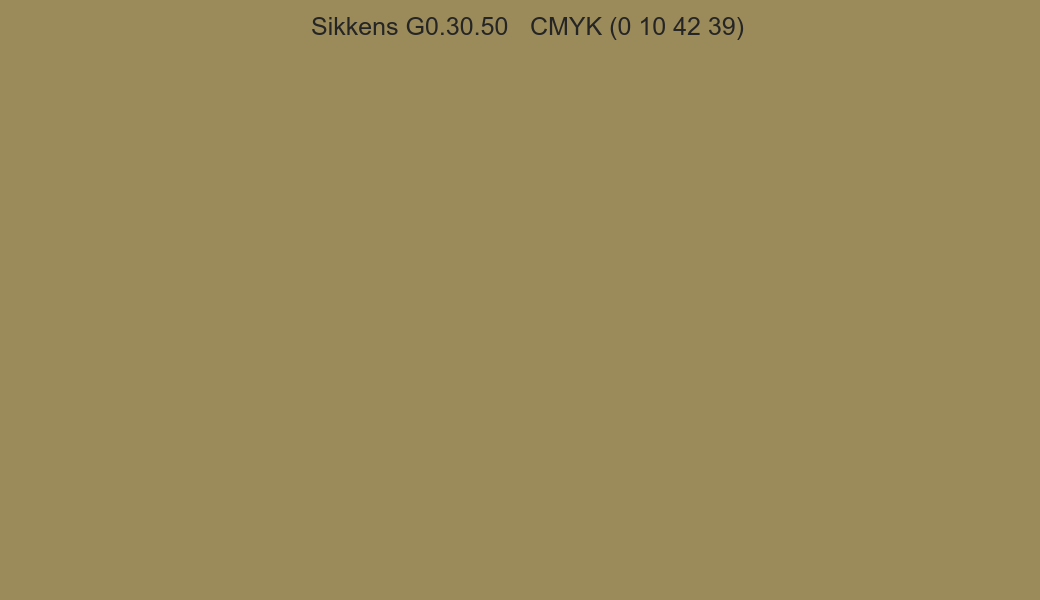 Color Sikkens G0.30.50 to CMYK (0 10 42 39) converter Color Sikkens G0.30.50 to CMYK (0 10 42 39) converter