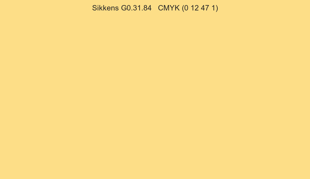 Color Sikkens G0.31.84 to CMYK (0 12 47 1) converter Color Sikkens G0.31.84 to CMYK (0 12 47 1) converter