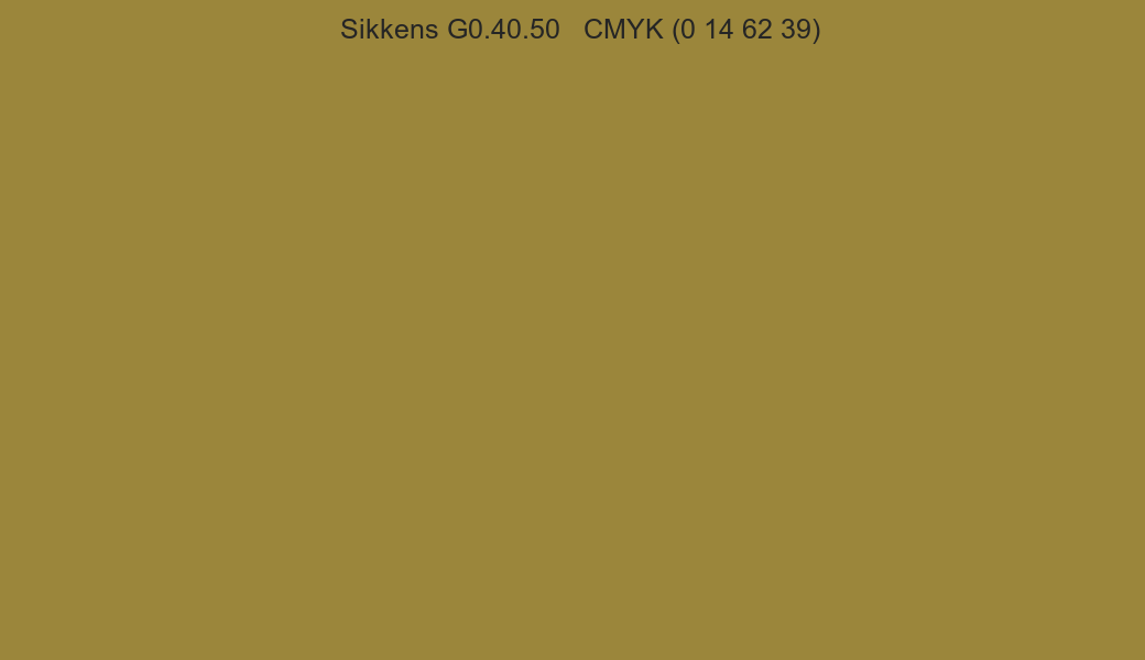 Color Sikkens G0.40.50 to CMYK (0 14 62 39) converter Color Sikkens G0.40.50 to CMYK (0 14 62 39) converter