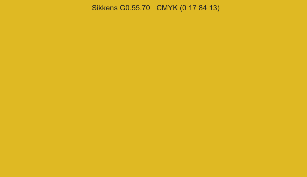 Color Sikkens G0.55.70 to CMYK (0 17 84 13) converter Color Sikkens G0.55.70 to CMYK (0 17 84 13) converter
