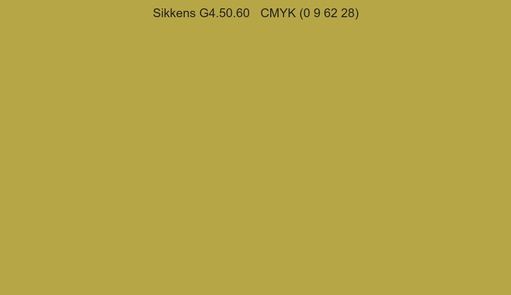 Color Sikkens G4.50.60 to CMYK (0 9 62 28) converter Color Sikkens G4.50.60 to CMYK (0 9 62 28) converter
