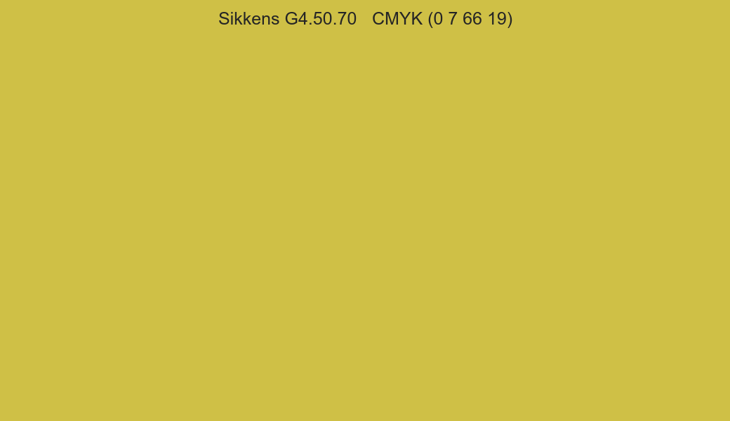 Color Sikkens G4.50.70 to CMYK (0 7 66 19) converter Color Sikkens G4.50.70 to CMYK (0 7 66 19) converter