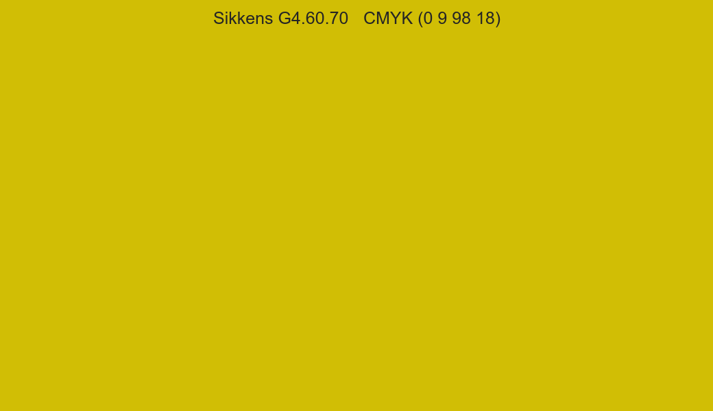 Color Sikkens G4.60.70 to CMYK (0 9 98 18) converter Color Sikkens G4.60.70 to CMYK (0 9 98 18) converter