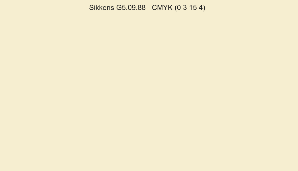 Color Sikkens G5.09.88 to CMYK (0 3 15 4) converter Color Sikkens G5.09.88 to CMYK (0 3 15 4) converter