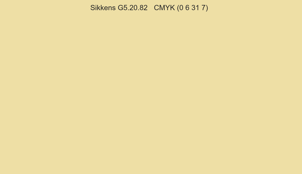 Color Sikkens G5.20.82 to CMYK (0 6 31 7) converter Color Sikkens G5.20.82 to CMYK (0 6 31 7) converter